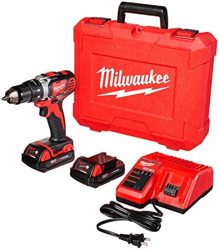 Red cordless drill driver kit 18V