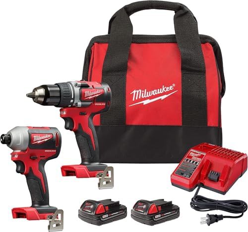 Eighteen volt hammer drill impact combo