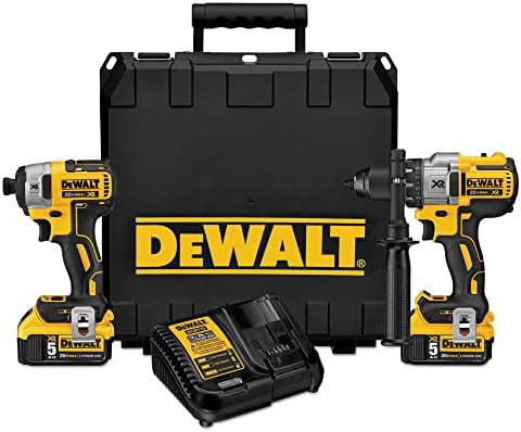 Hammer drill and impact driver battery kit