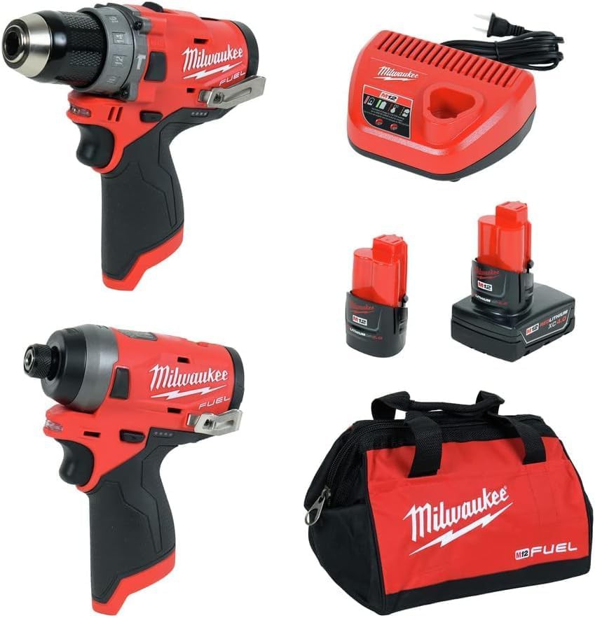 Fuel hammer drill and impact kit 12V