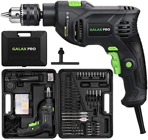 Corded hammer drill with accessory set