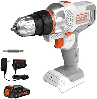 White matrix cordless drill and driver kit