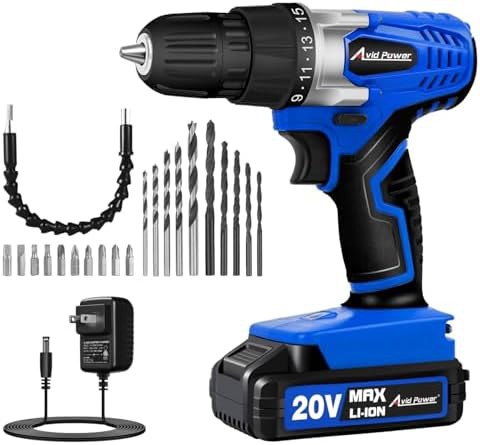 Cordless electric drill driver for DIY tasks