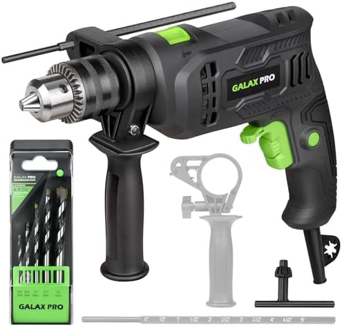 Green corded hammer drill with variable speed