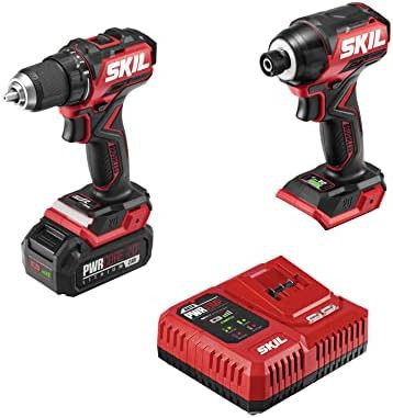 Compact brushless drill and impact driver kit