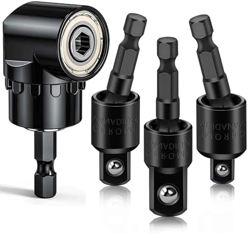 Flexible Drill Extension and Right Angle Adapter Set