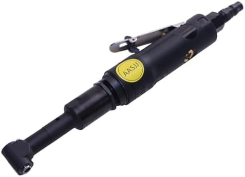 Right angle pneumatic drill with curved head