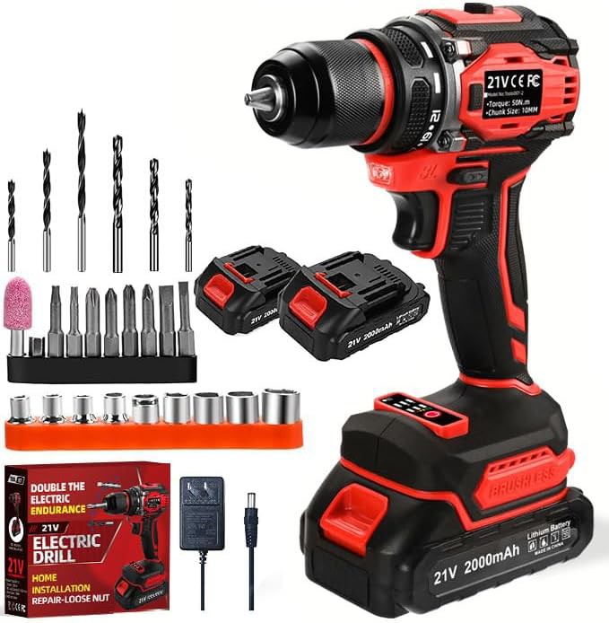 Red brushless drill for home use