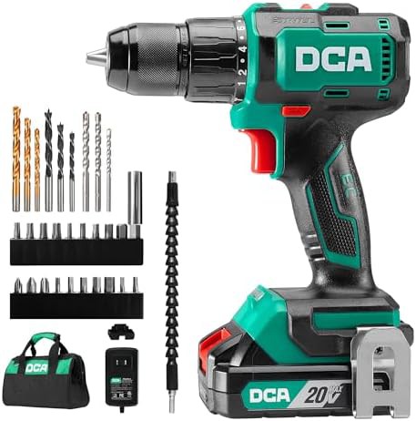 Brushless 20V hammer drill with metal chuck