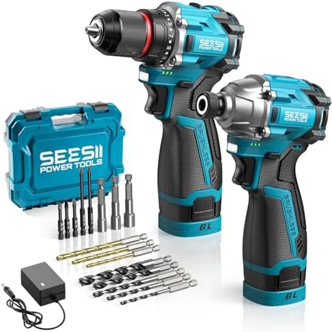 Brushless drill and impact driver combo