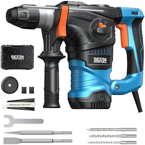Heavy duty corded rotary hammer drill