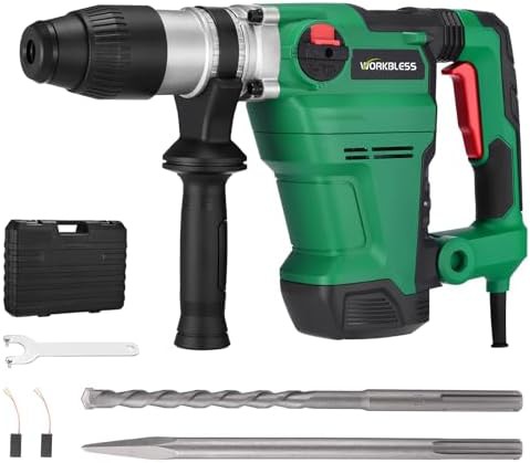 Heavy duty rotary hammer drill for concrete