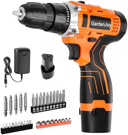 Lightweight cordless drill 12V kit