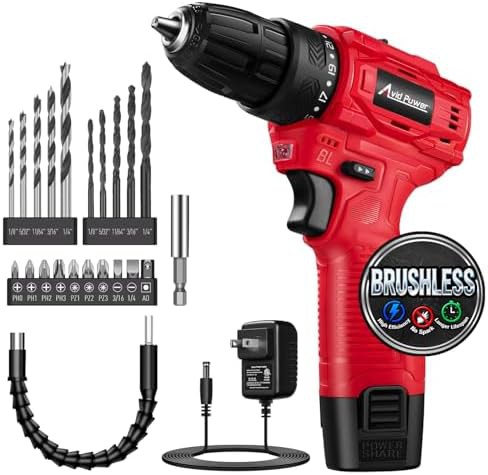 Brushless 12V cordless drill driver set
