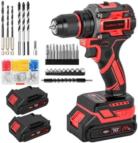 Brushless Cordless Drill with Dual Battery Kit