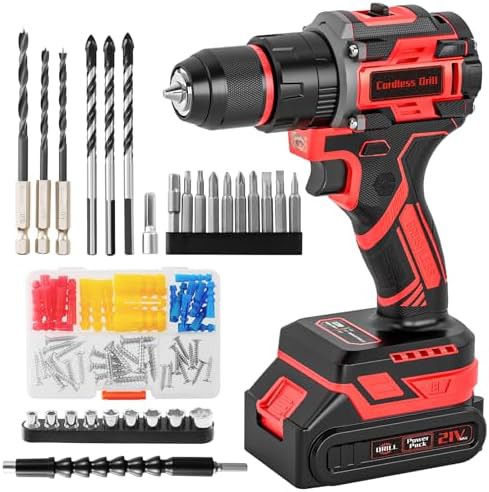 High Torque Brushless Cordless Drill Kit