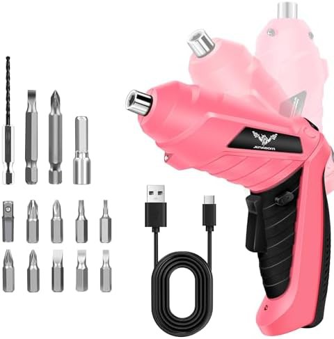 Mini cordless screwdriver with LED light