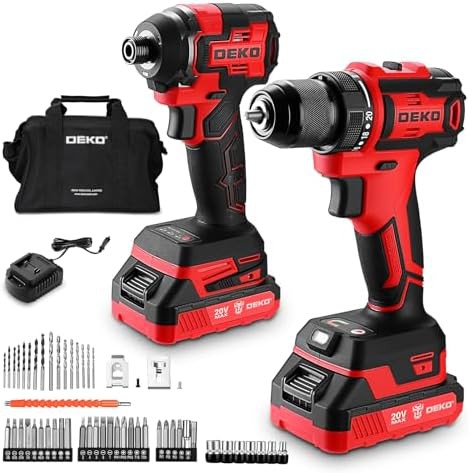 Red brushless drill and impact driver set