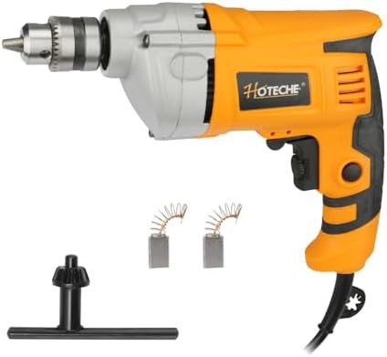 Corded electric drill with variable speed switch
