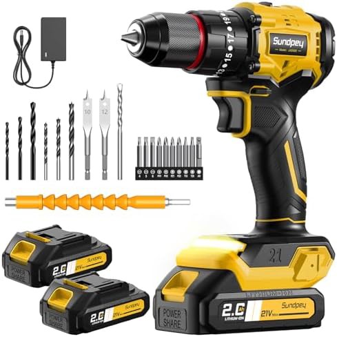 Yellow Brushless Cordless Drill Driver