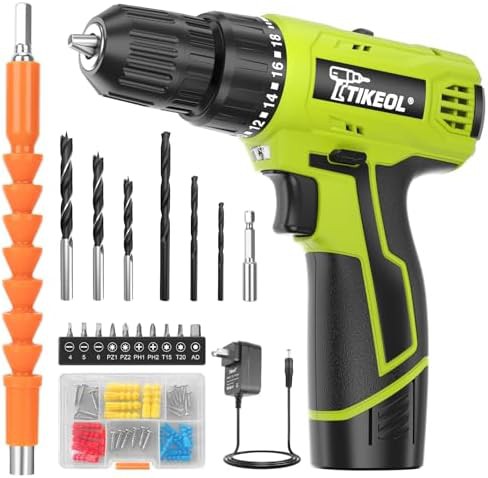 Lightweight mini drill with two speed settings