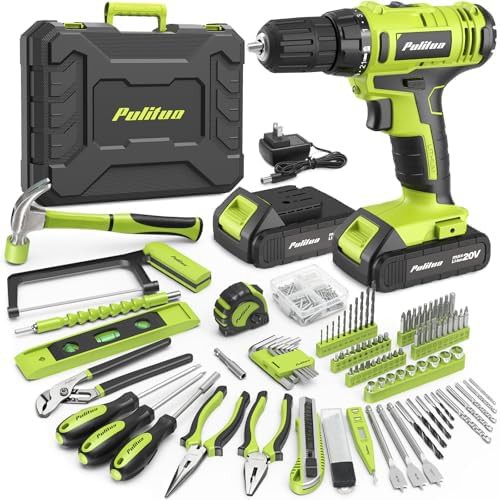 Green power tool set 199 piece