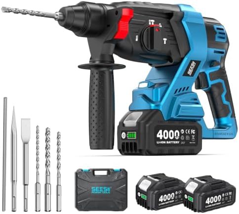 Four mode cordless rotary hammer drill