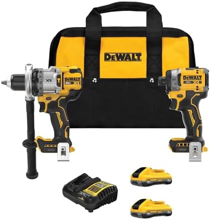 High torque impact and hammer drill set