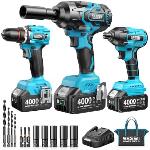 Impact wrench and drill driver kit