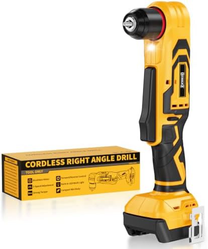 Right angle brushless drill for tight spaces