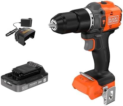 Brushless cordless hammer drill with battery kit