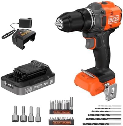 Brushless drill driver with thirty piece set