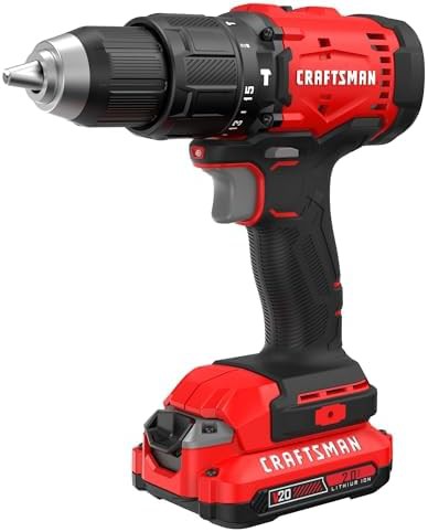 Cordless hammer drill with LED light