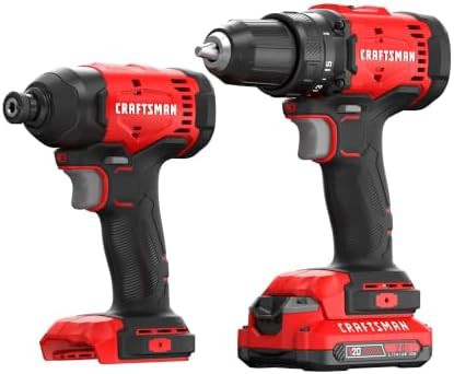 Cordless drill set with single battery