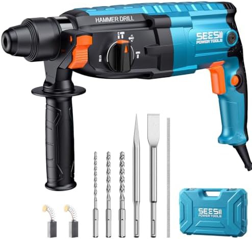 Lightweight corded rotary hammer drill
