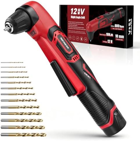 Compact 90 degree cordless drill